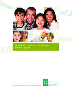 Facteurs d'accroissement des dépenses de santé : les faits - Dépenses et main-d'oeuvre de la santé
