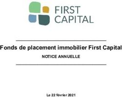 Fonds de placement immobilier First Capital - NOTICE ANNUELLE Le 22 février 2021 - First Capital Realty