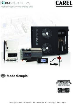 Mode d'emploi - High effi ciency condensing unit CO2 - CAREL