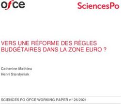 VERS UNE R&Eacute;FORME DES R&Egrave;GLES BUDG&Eacute;TAIRES DANS LA ZONE EURO ? - Catherine Mathieu Henri Sterdyniak SCIENCES PO OFCE WORKING PAPER n 26/2021