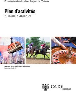 Plan d'activités 2018-2019 à 2020-2021 - Commission des alcools et des jeux de l'Ontario