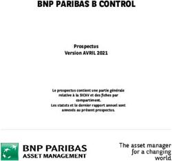 BNP PARIBAS B CONTROL - Prospectus Version AVRIL 2021 Le Prospectus ...