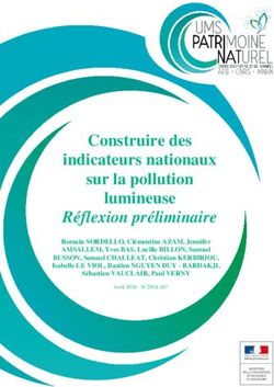 Construire des indicateurs nationaux sur la pollution lumineuse - UMS PatriNat