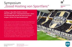 Symposium "Good Hosting von Sportfans" - Universit&auml;t Bern