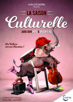 Culturelle 2018/2019 ARTS SPECTACLES - La Culture est une Aventure ! - Ville de Castres