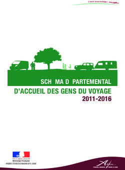 D'ACCUEIL DES GENS DU VOYAGE - SCHÉMA DÉPARTEMENTAL
