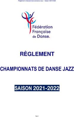 R&Egrave;GLEMENT CHAMPIONNATS DE DANSE JAZZ SAISON 2021-2022