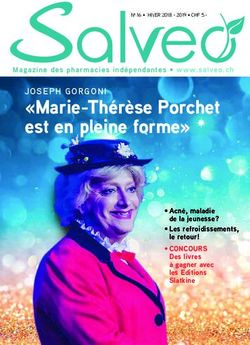 "Marie-Th&eacute;r&egrave;se Porchet est en pleine forme" - Salveo ...
