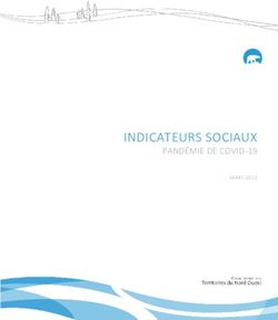 INDICATEURS SOCIAUX PAND&Eacute;MIE DE COVID-19 - MARS 2022 - Health and Social Services