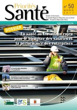 Priorites SanteBulletin d'information - CRES Paca