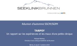 TARPSY RÉUNION D'AUTOMNE SSCM/SGFM UN RAPPORT SUR LES EXPÉRIENCES ET LES MAUX D'UNE PETITE CLINIQUE