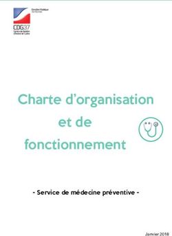 Charte d'organisation et de fonctionnement - Service de médecine préventive - CDG37