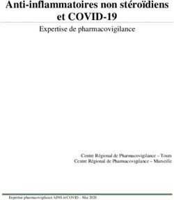 Anti-inflammatoires non stéroïdiens et COVID-19 - Expertise de pharmacovigilance - Centre Régional de Pharmacovigilance - Tours Centre Régional de ...