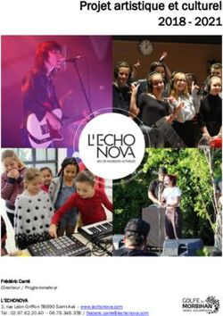 Projet artistique et culturel 2018 2021 - L'Echonova