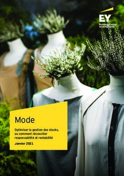 Mode Optimiser la gestion des stocks, ou comment réconcilier responsabilité et rentabilité Janvier 2021 - EY