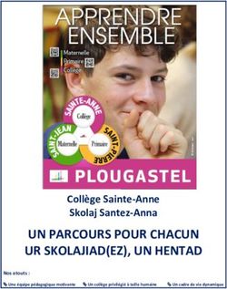 UN PARCOURS POUR CHACUN UR SKOLAJIAD(EZ), UN HENTAD - Coll&egrave;ge Sainte-Anne Skolaj Santez-Anna
