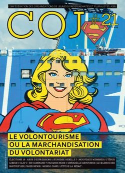 COJ# 21ÉTÉ 2019 - LE VOLONTOURISME OU LA MARCHANDISATION DU VOLONTARIAT - La COJ