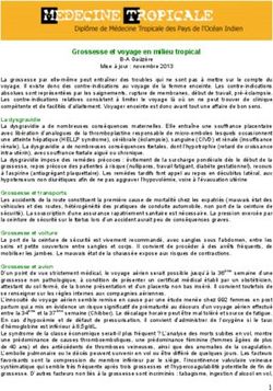 Grossesse et voyage en milieu tropical