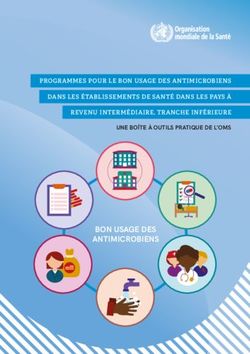 BON USAGE DES ANTIMICROBIENS - UNE BO&Icirc;TE &Agrave; OUTILS PRATIQUE DE L'OMS PROGRAMMES POUR LE BON USAGE DES ANTIMICROBIENS