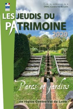 Parcs et jardins 2020 - en région Centre-Val de Loire - Ministère de la culture