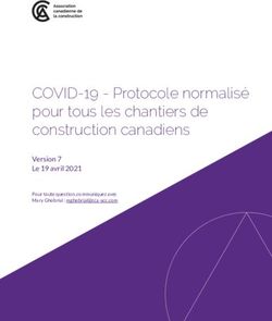 COVID-19 - Protocole normalisé pour tous les chantiers de construction canadiens - Version 7 Le 19 avril 2021
