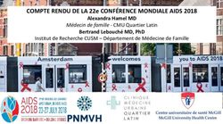 COMPTE RENDU DE LA 22E CONF&Eacute;RENCE MONDIALE AIDS 2018 - ALEXANDRA HAMEL MD BERTRAND LEBOUCH&Eacute; MD, PHD - PNMVH