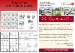La Gazette du Parc - Résidence du Parc ...