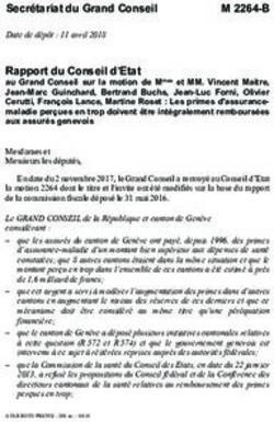 Secr&eacute;tariat du Grand Conseil - Les primes d'assurance-maladie per&ccedil;ues en trop doivent ...