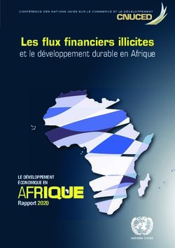 Les flux financiers illicites - et le développement durable en Afrique - Ch.1