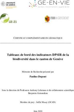 Tableaux de bord des indicateurs DPSIR de la biodiversit&eacute; dans le canton de Gen&egrave;ve