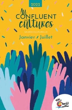 Cultures CONFLUENT Janvier Juillet - Ville de Portet-sur-Garonne