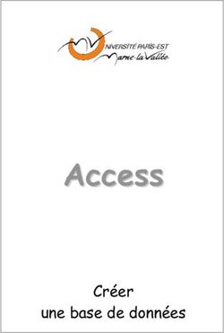 AAcccceessss - Créer une base de données - IGM