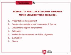 DISPOSITIF MOBILITE ETUDIANTE ENTRANTE ANNEE UNIVERSITAIRE 2020/2021 - Campus France