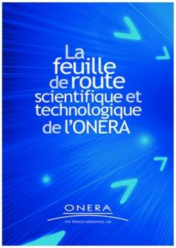 Feuille route l'ONERA technologique