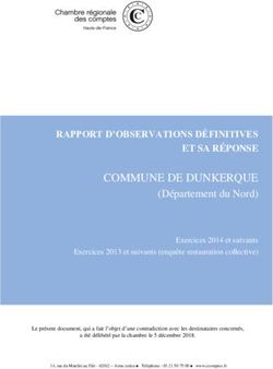 COMMUNE DE DUNKERQUE RAPPORT D'OBSERVATIONS DÉFINITIVES ET SA RÉPONSE - Cour des comptes