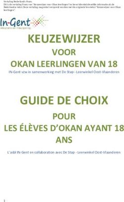 KEUZEWIJZER VOOR OKAN LEERLINGEN VAN 18 - IN-Gent