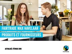 FAIRTRADE MAX HAVELAAR PRODUITS ET FOURNISSEURS - Actualisé: février 2018