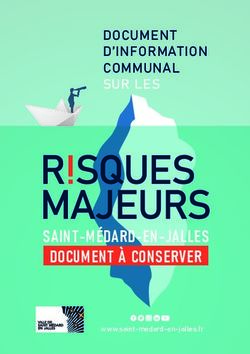 SAINT-MÉDARD-EN-JALLES DOCUMENT À CONSERVER - DOCUMENT D'INFORMATION COMMUNAL SUR LES