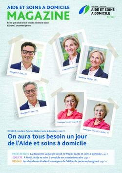 MAGAZINE AIDE ET SOINS A DOMICILE - Spitex Magazin