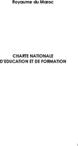 CHARTE NATIONALE D'EDUCATION ET DE FORMATION - Royaume du Maroc