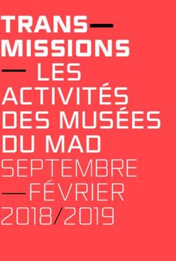 TRANS-MISSIONS - LES ACTIVITÉS DES MUSÉES DU MAD SEPTEMBRE -FÉVRIER 2018/2019