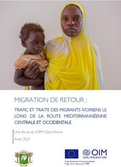 MIGRATION DE RETOUR : TRAFIC ET TRAITE DES MIGRANTS IVOIRIENS LE LONG DE LA ROUTE MEDITERRANNÉENNE CENTRALE ET OCCIDENTALE - trafic et traite ...