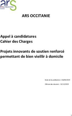 ARS OCCITANIE Appel à candidatures Cahier des Charges Projets innovants de soutien renforcé permettant de bien vieillir à domicile