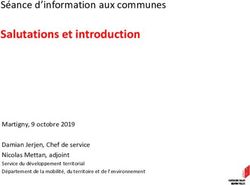 Salutations et introduction - Séance d'information aux communes - Martigny, 9 octobre 2019