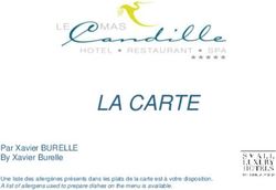 LA CARTE Par Xavier BURELLE By Xavier Burelle - Le Mas Candille