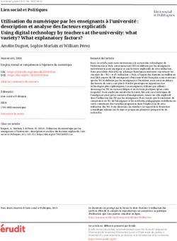 Utilisation du num&eacute;rique par les enseignants &agrave; l'universit&eacute; : description et analyse des facteurs explicatifs Using digital technology by teachers ...