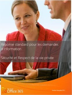 Réponse standard pour les demandes d'information Sécurité et Respect de la vie privée