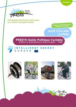 GIVE CYCLING A PUSH PRESTO Guide Politique Cyclable - Vélos à Assistance Electrique - VAE - Eltis