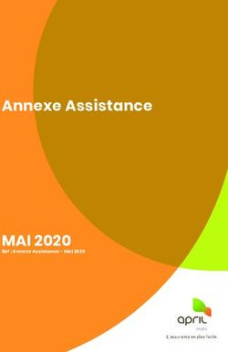 Annexe Assistance - MAI 2020 Ref : Annexe Assistance - Mai 2020 - April