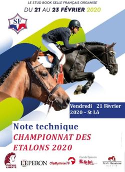 Note technique CHAMPIONNAT DES ETALONS 2020 - Vendredi 21 Février 2020 - St Lô - Pôle Hippique de Saint-Lô
